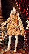 Portrait of infante Felipe (future Phillip IV) with dwarf Soplillo Rodrigo de Villandrando
